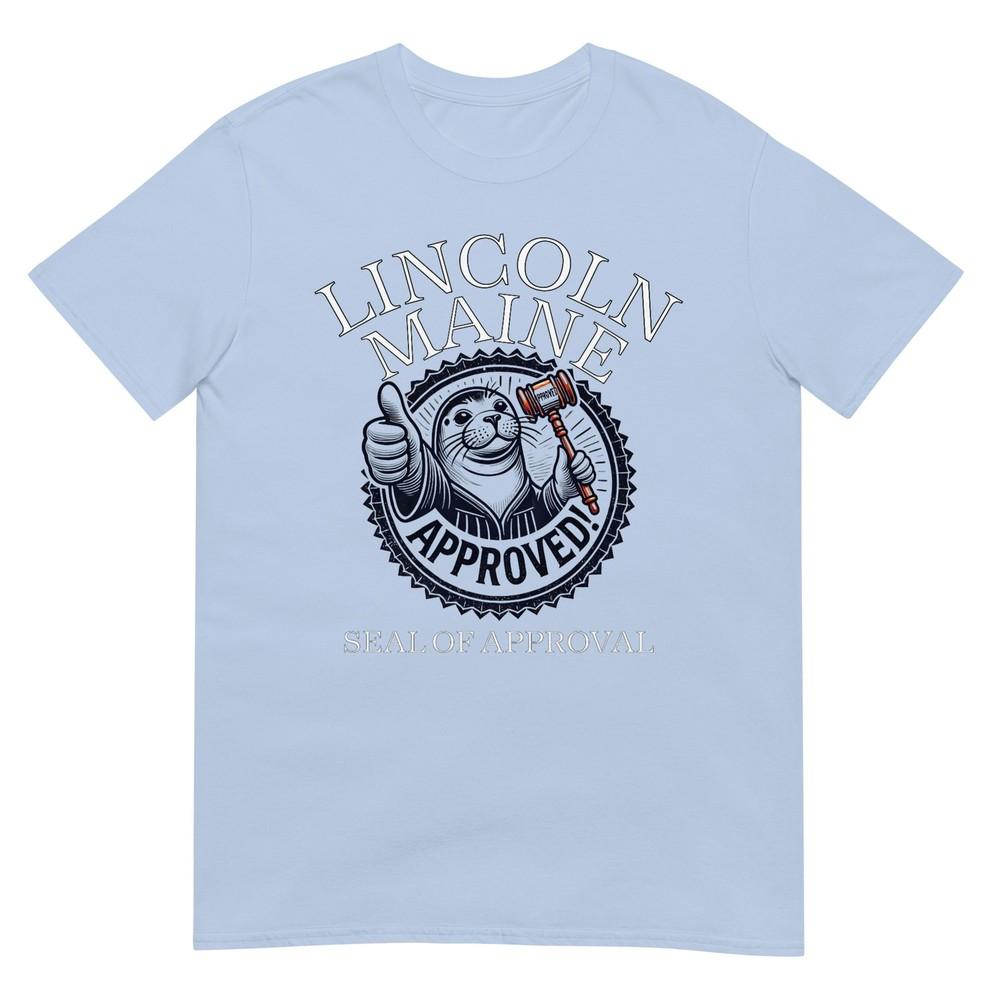 Cute Seal Maine Seal Of Approval Funny Usa Pride Design Tshirt S