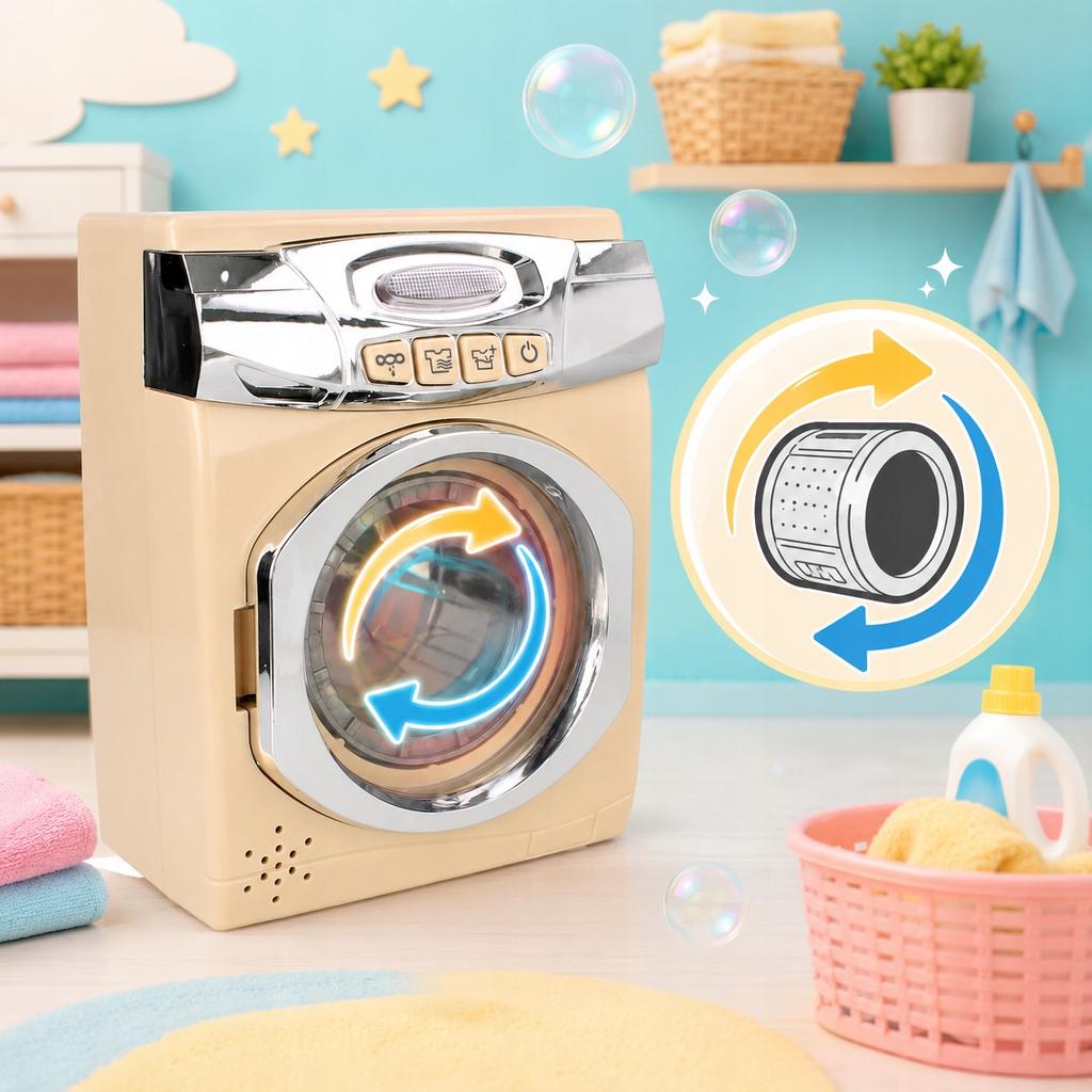 [PACZB] Interactive Washing Machine, Iron, Hangers Set Mint Z3397