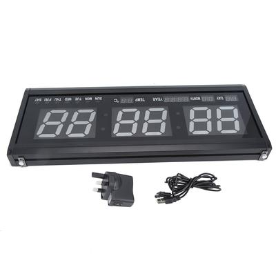 Ceas de Perete Led Verde Digital Mare Big Jumbo LED Ceas Temporizator de Perete Cu Calendar Temperat
