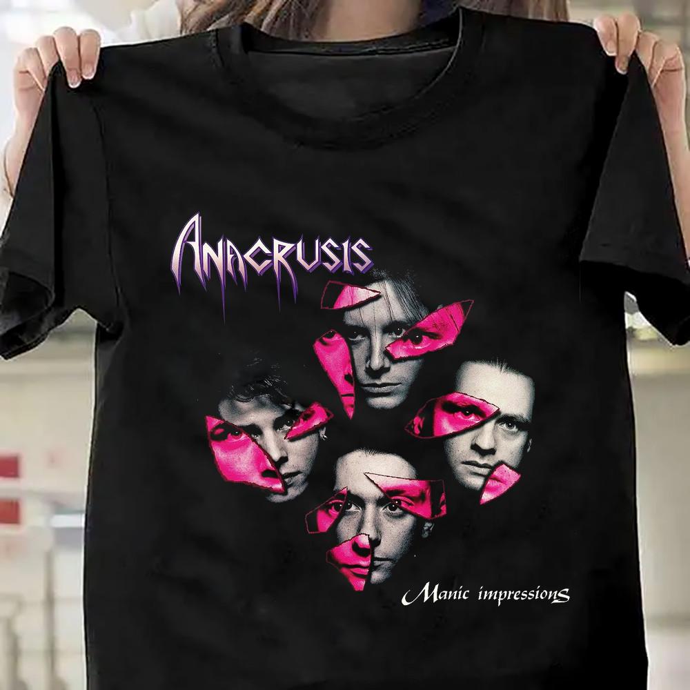 Anacrusis Band Manic Impressions Short Sleeve Black All Size Shirt AG1076 XXXXL