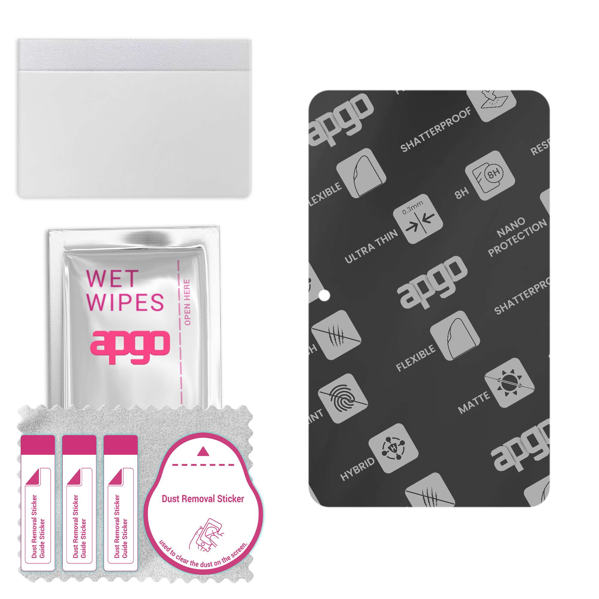 

apgo MATTE Hybrid protective glass compatible with Amazon Fire HD 8 Plus (2020), flexible nano glass, great replacement for tempered glass, scratch-re