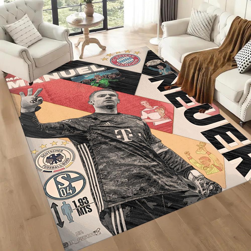 Bayern Munich Floor Rug Office Rug Design for Bedrooms Foyer Outdoor Entryway Anti-slip Rug Anime Office Decor Perfect Birthday/Christmas Gift Idea