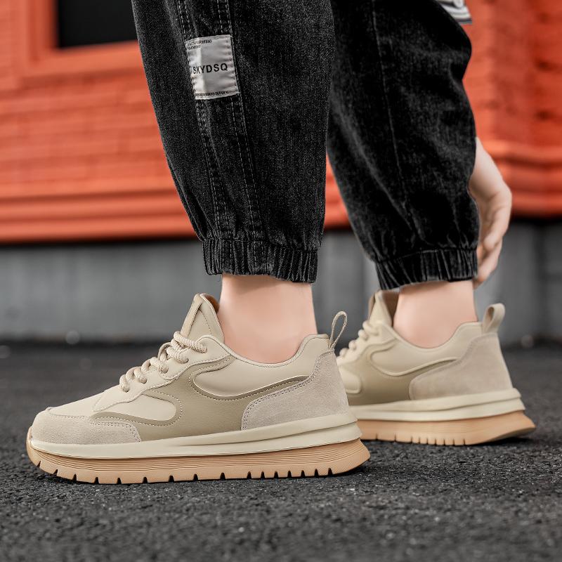 Fashion New Men's Sports Shoes Comfortable and Versatile Daily Style Outdoor Leisure Handsome Youth Thick Soled Height Increasing Shoes