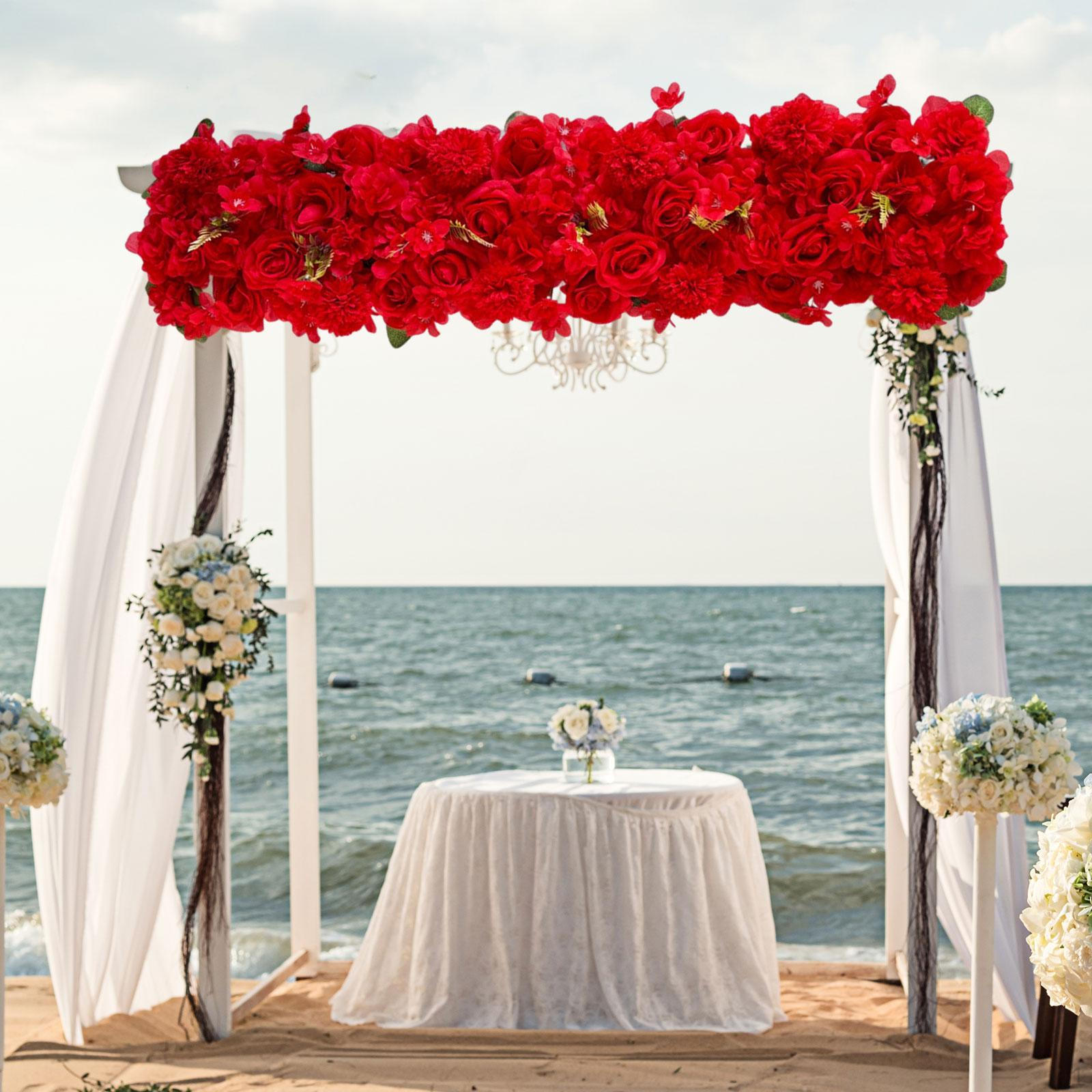 

Arch Flower Panel Background Table Setting Decorations DIY Realistic Floral Arrangement