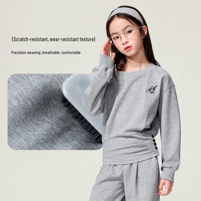 Yuan Yuan Princess Girls' Korean Casual Knit Two-Piece Set