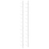 Wall Mounted Wine Rack for 12 Bottles White Iron