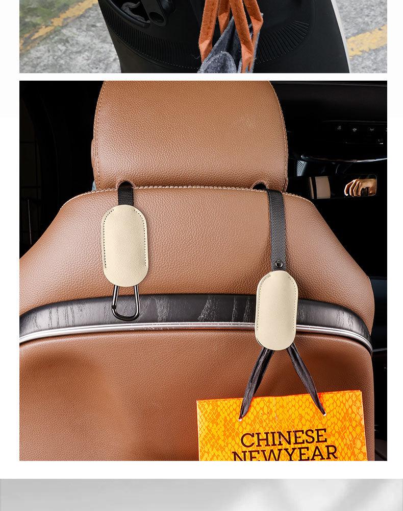 Universal Invisible Car Seat Back Hooks for Front & Rear Storage