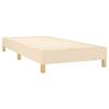 Maison Exclusive - Sommier à lattes de lit avec matelas Crème 90x200 cm Tissu