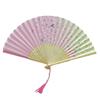 Chinese Style Folding Fan Classical Dance Fan Japanese Quality Home Tassel Male Crafts High Photo Decor Art Props Portable S9U2
