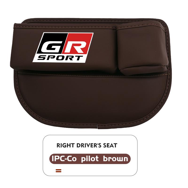 Car Seat Gap Storage Box Leather Organizer with Cup Holder For Toyota Crown GR GM Corolla YARIS Auris C-HR Hilux Vios Prius