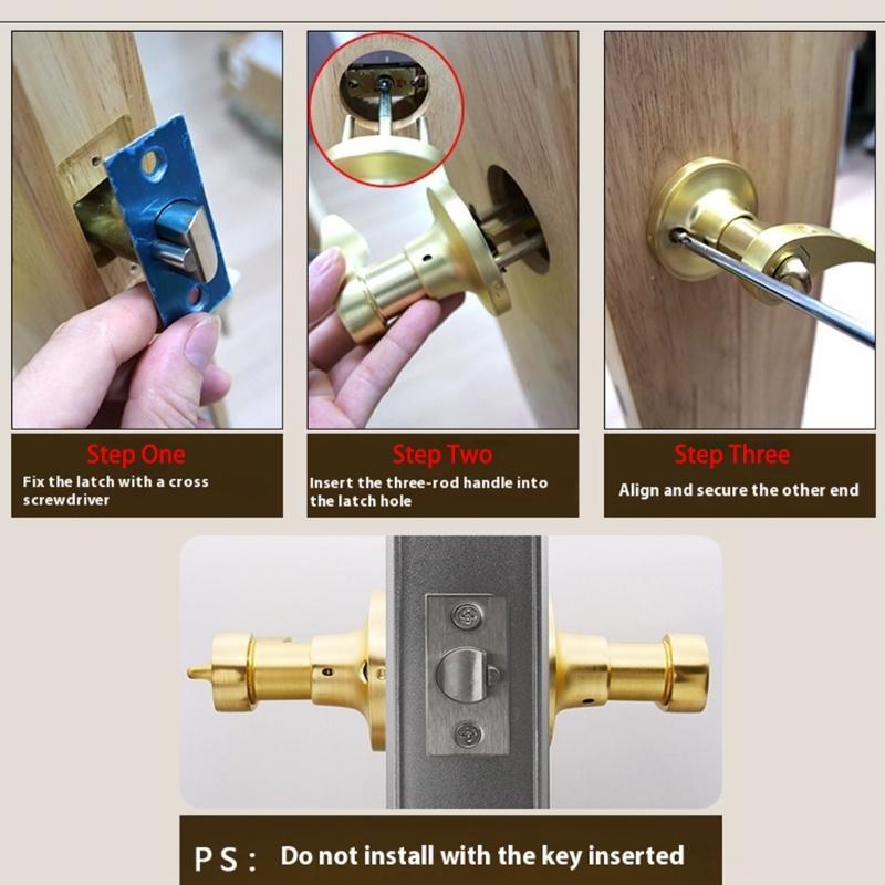 Waved Pattern Passage Door Handle Hall Closet Door Ergonomic Levers Adjustable Latches Easy Installation