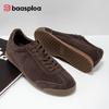 BAASPLOA Damen Flache Sportschuhe, Freizeitschuhe, Wanderschuhe, Studentenschuhe, Tennisschuhe, Atmungsaktiv, Geeignet für Personen mit schmalen Füßen