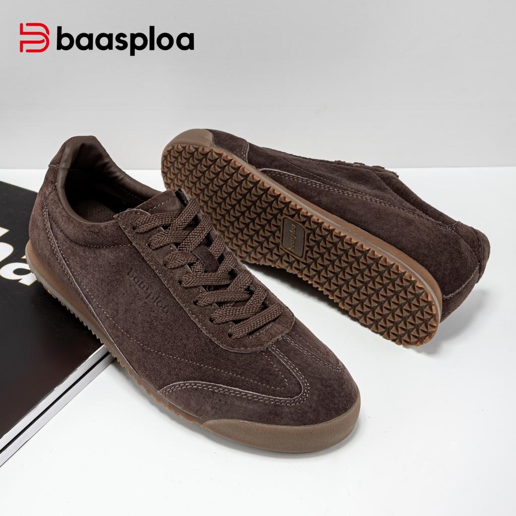 BAASPLOA Damen Flache Sportschuhe, Freizeitschuhe, Wanderschuhe, Studentenschuhe, Tennisschuhe, Atmungsaktiv, Geeignet für Personen mit schmalen Füßen