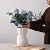 Solid Color Water Cultivation Vase Plastic Flower Arrangement Vase Creative Bouquet Vase
