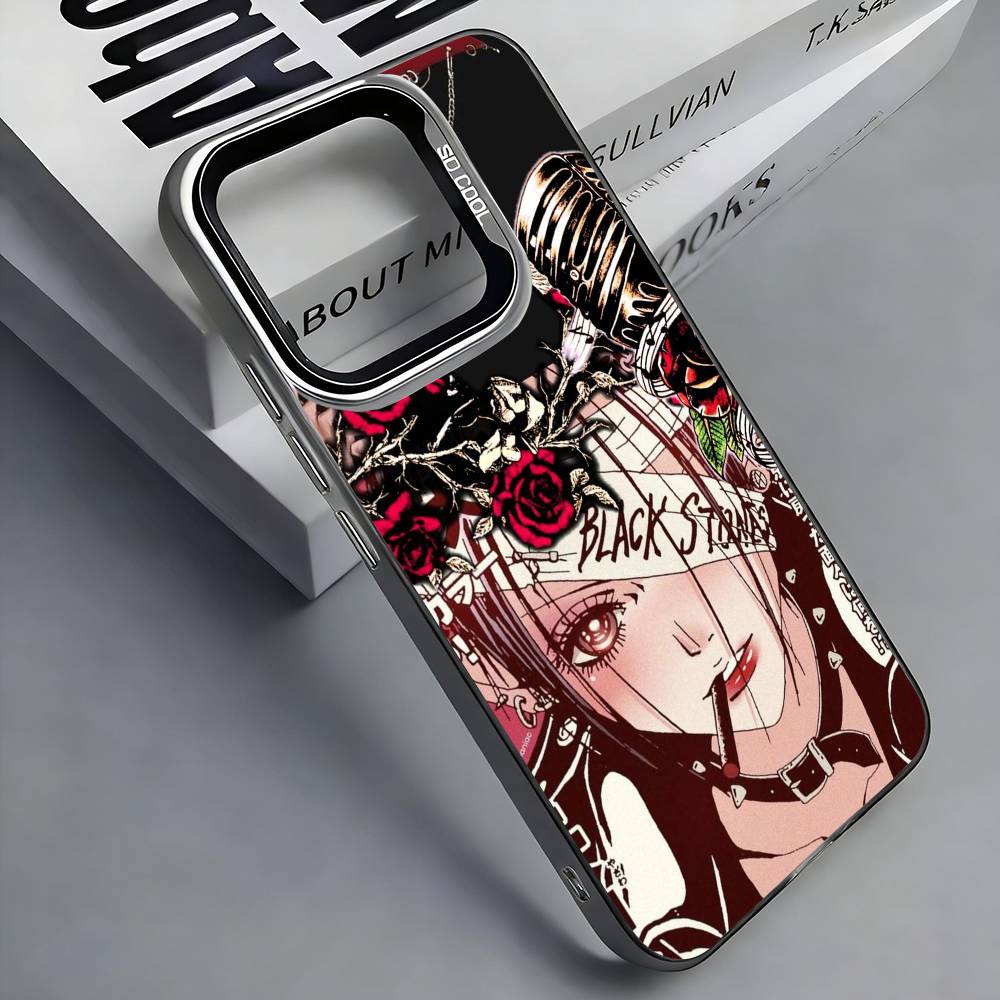 Anime N-NANA Phone Case For iPhone 17, 16,15,14,13,12,11 Plus,Pro Max, Colorful Silver Funda Cover