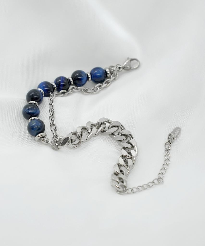 Iamj Cobalt Mood Gemstone Link Bracelet