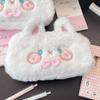 Portable Pencil Case Rabbit Shape Large Capacity Stationery Pouch Stationery Organizer Students