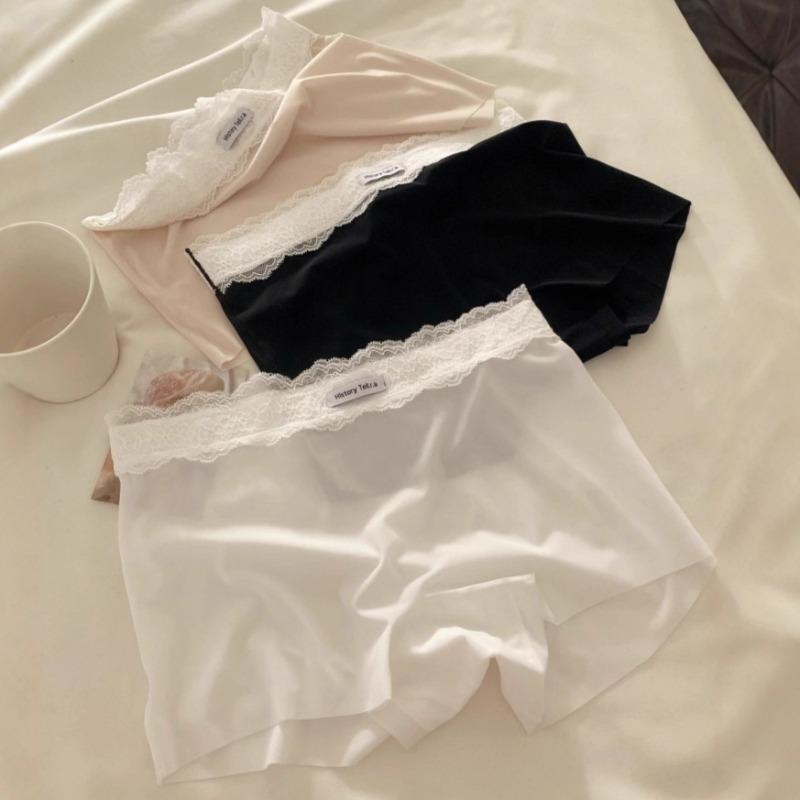 Women's New Summer 10A Antibacterial Pure Cotton Crotch Two In One Ice Silk Non Trace Anti Tarnish Safety Underwear