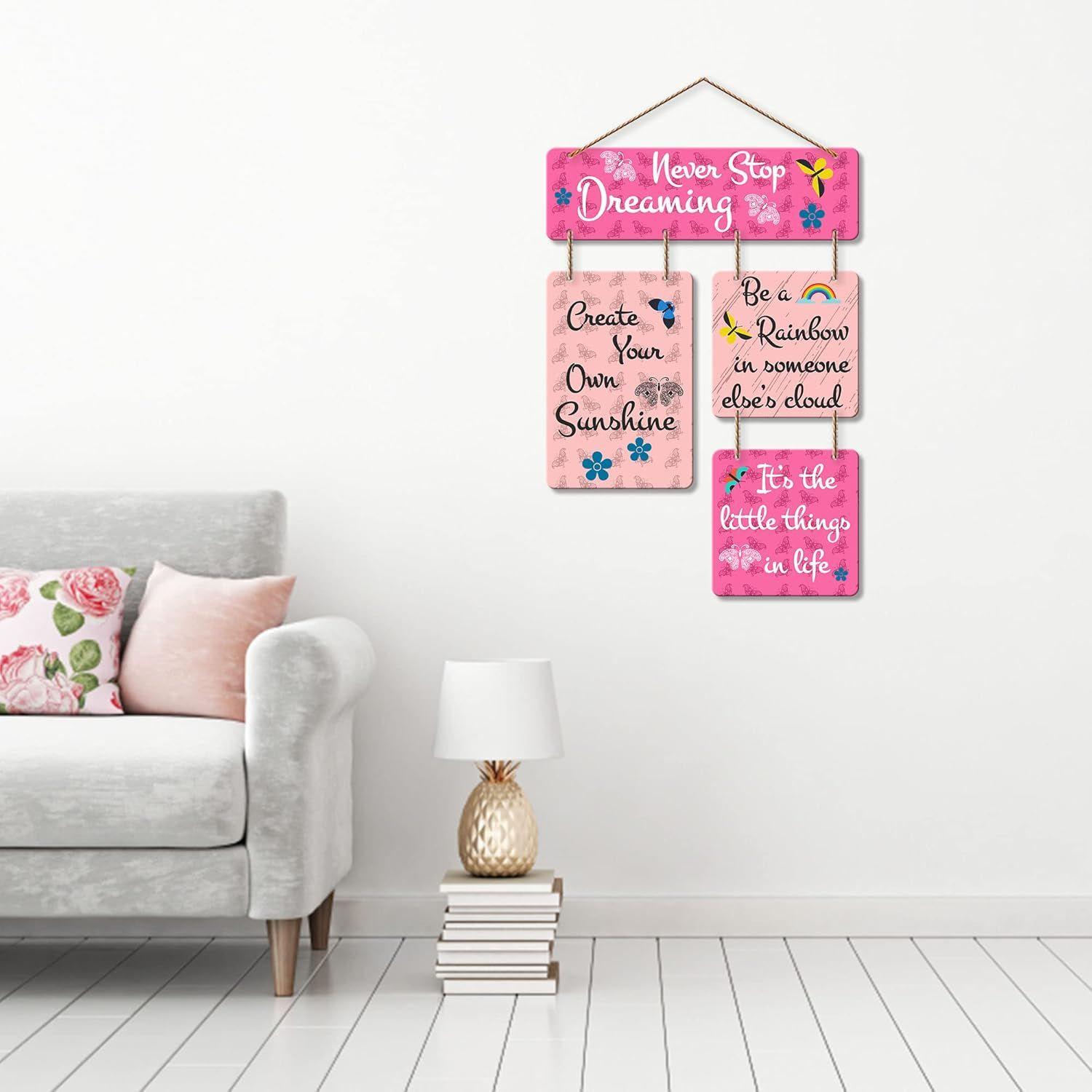 

Motivational Quote Decorative Wall Art MDF Wooden Wall Hanger for Living Room | Bedroom | Home Decor | Office | Gift | Quotes Decor Item