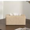 Wabi-sabi Wind Tunnel Stone Napkin Box Household Light Luxury Living Room Decoration Coffee Table Tissue Holder