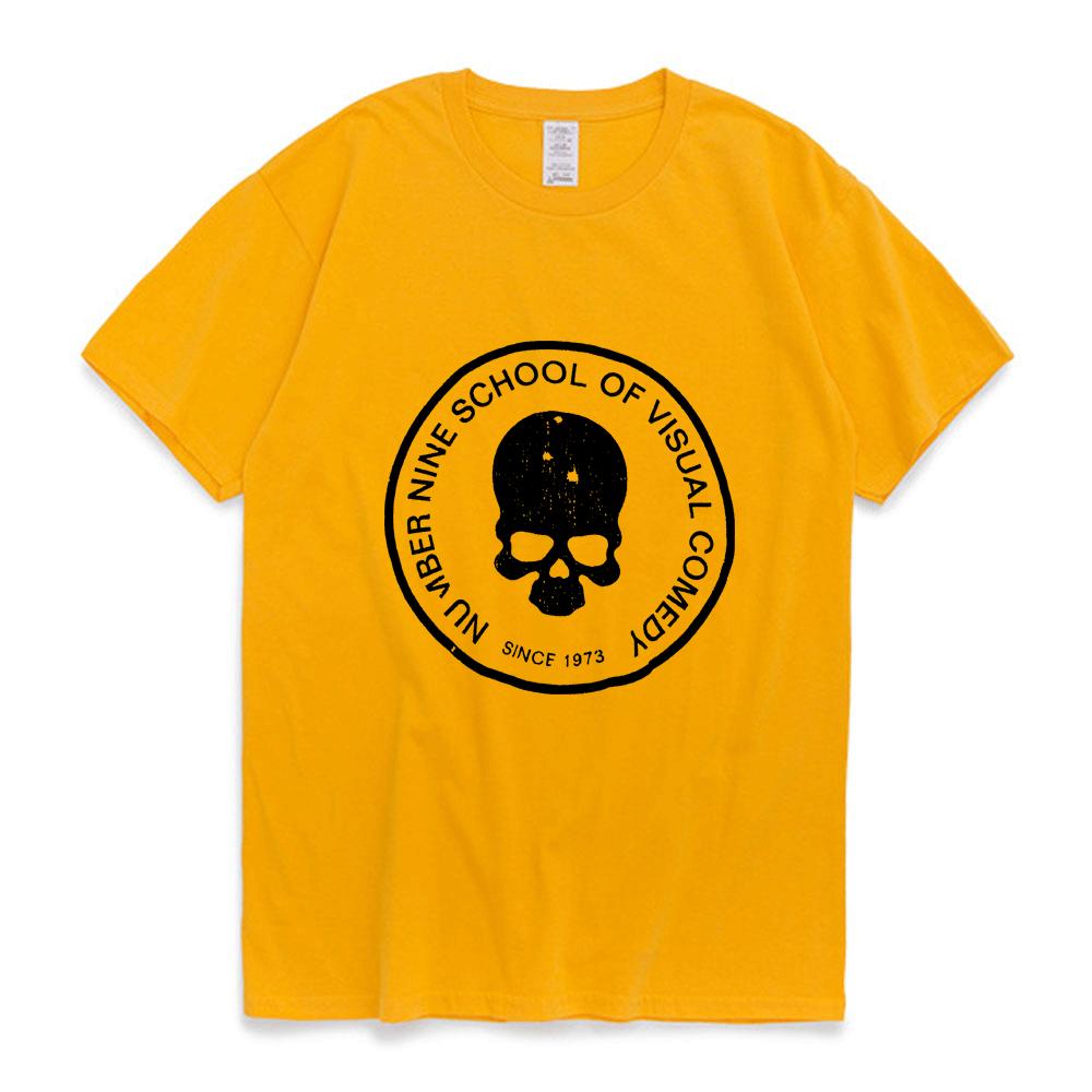 Numer (N)ine T Shirt letnie retro topy z krótkim rękawem Trend uliczny koszulka na wszystkie mecze mężczyźni kobiety College para komfortowe koszulki nowość