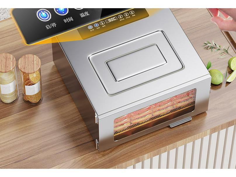 Smart 6-Layer Stainless Steel Food Dehydrator for Vegetables, Meat, Pet Snacks, and Medicinal Herbs