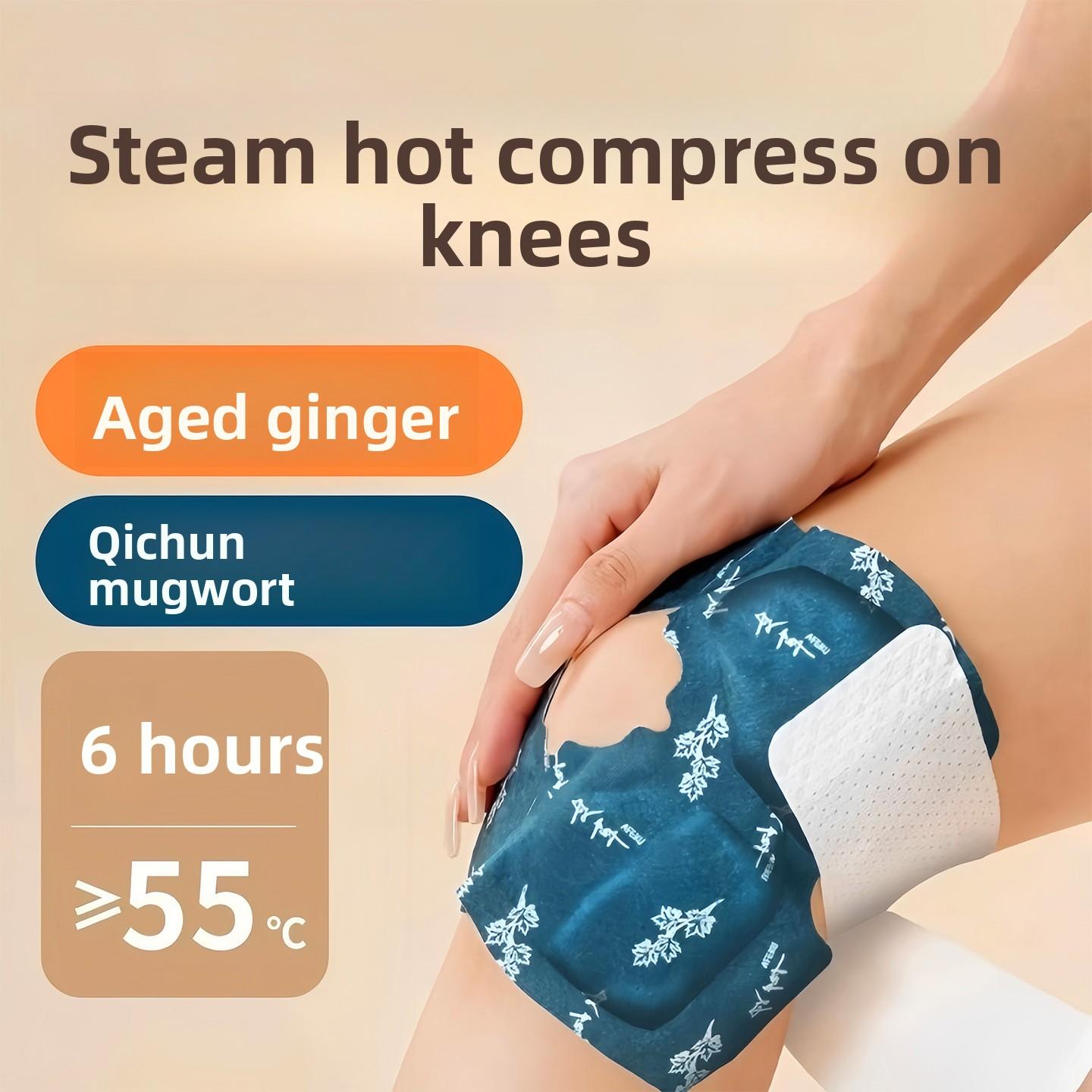 

Steam-Heated Knee Support for Joints Warm Knee Guard for Chronic Cold Legs Therapeutic Warming Patch 1piece