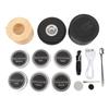 Electric Whiskey Smoker Kit with 6 Wood Chips Cocktail Smoker Infuser Rechargeable Food Drink