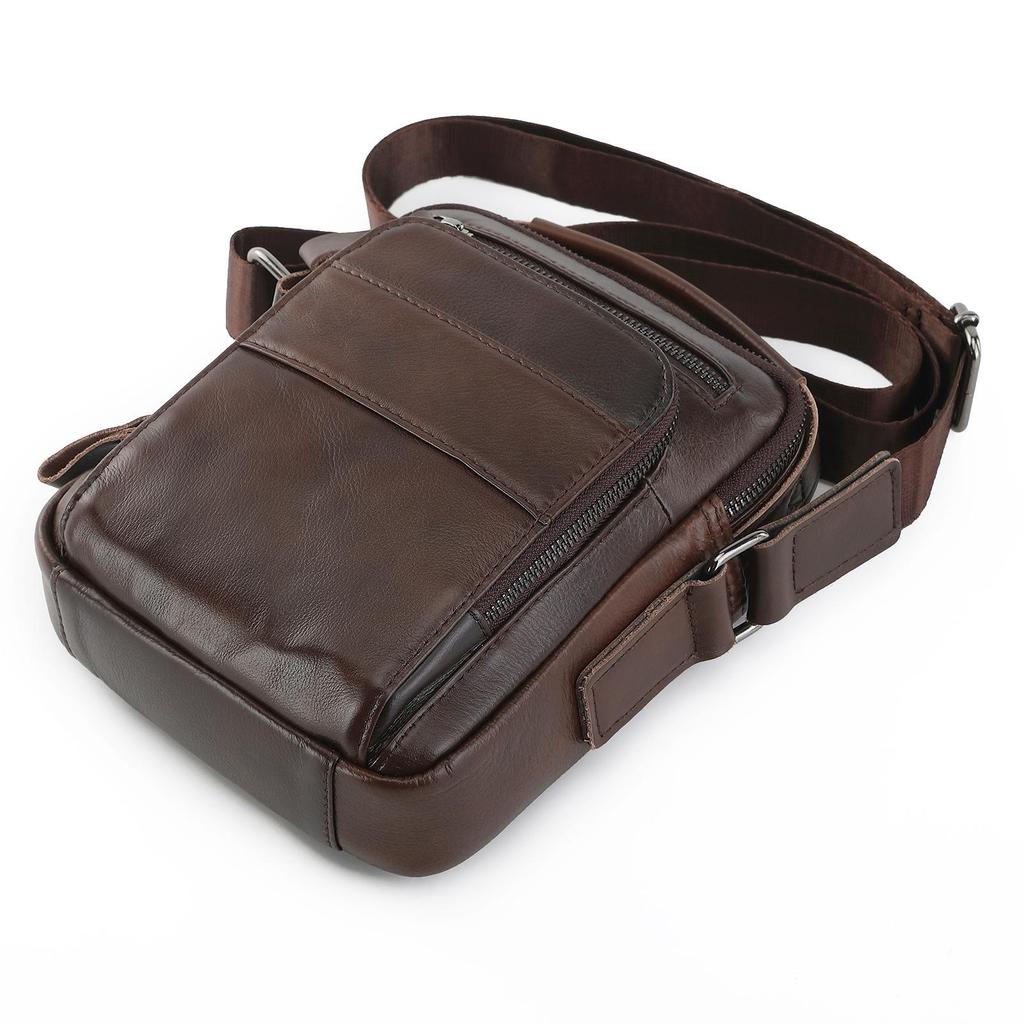 Genuine Leather Shoulder Bags For Men Messenger Bag Vintage Tote Crossbody Bags Handbag