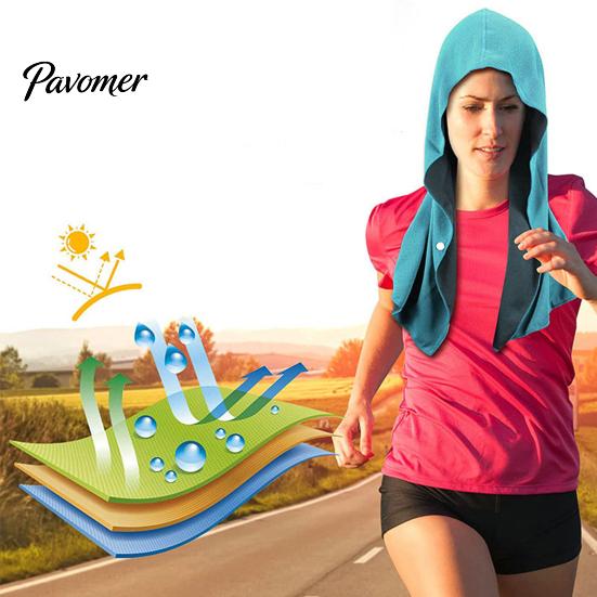 Reusable Cooling Towel Hoodie Sweat Absorption Extra Soft Sun Protection Quick Drying Neck Wrap Sports Supplies