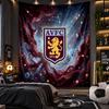 Wall Hanging Tapestry Aston Villa Football Print Cloth for Living Room Bedroom Home Decor