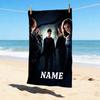 Custom Name Magic Quest Stylish Digital Printing Beach Towel Quick‑Drying Absorbent Blanket for Beach Pool Gym Travel