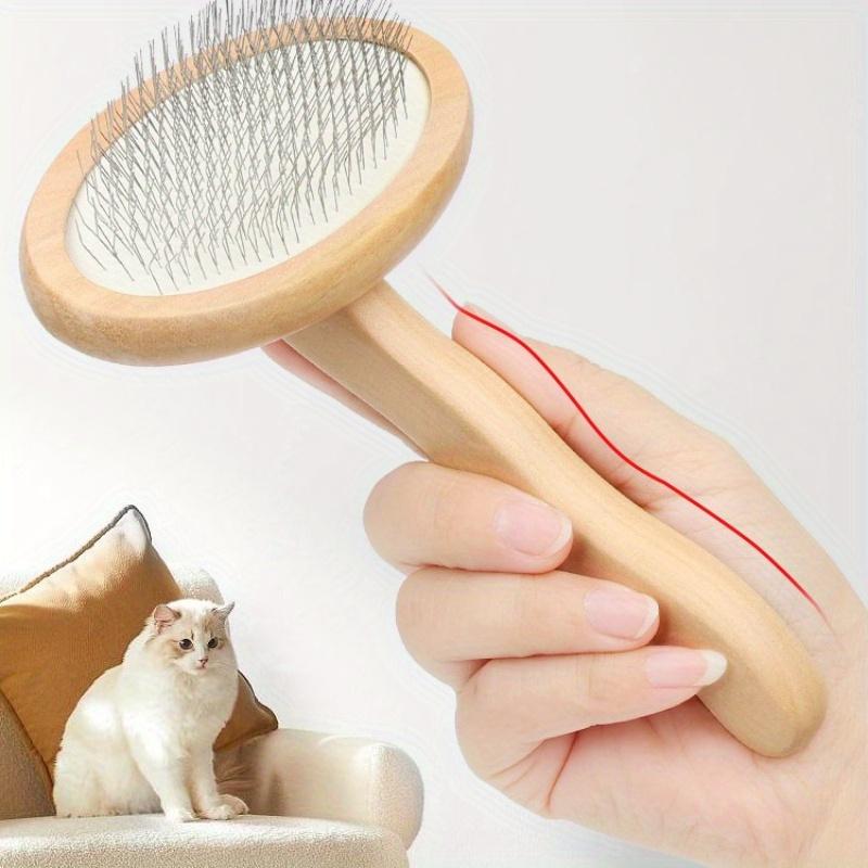 1pc Pet Comb, Dog Comb, Solid Wood Bristle Removal, Floating Hair Removal, Needle Comb, Cat and Dog Comb, Brush, Cat Comb