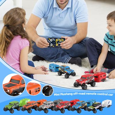 RC Truck, 1:64 Scale Truck With Lights, Remote Control Truck, 2.4GHz Rc Truck, Rechargeable Remote Control Semi Truck With Trailer