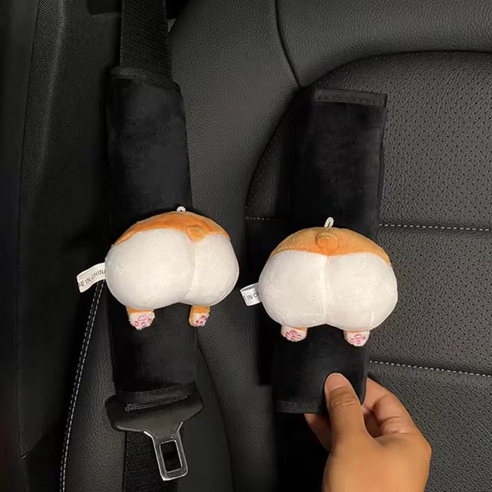 Car Styling Seat Belt Cover Shoulder Strap Harness Cushion Cartoon Car Seatbelt Shoulder Pad Protector Auto Neck Support