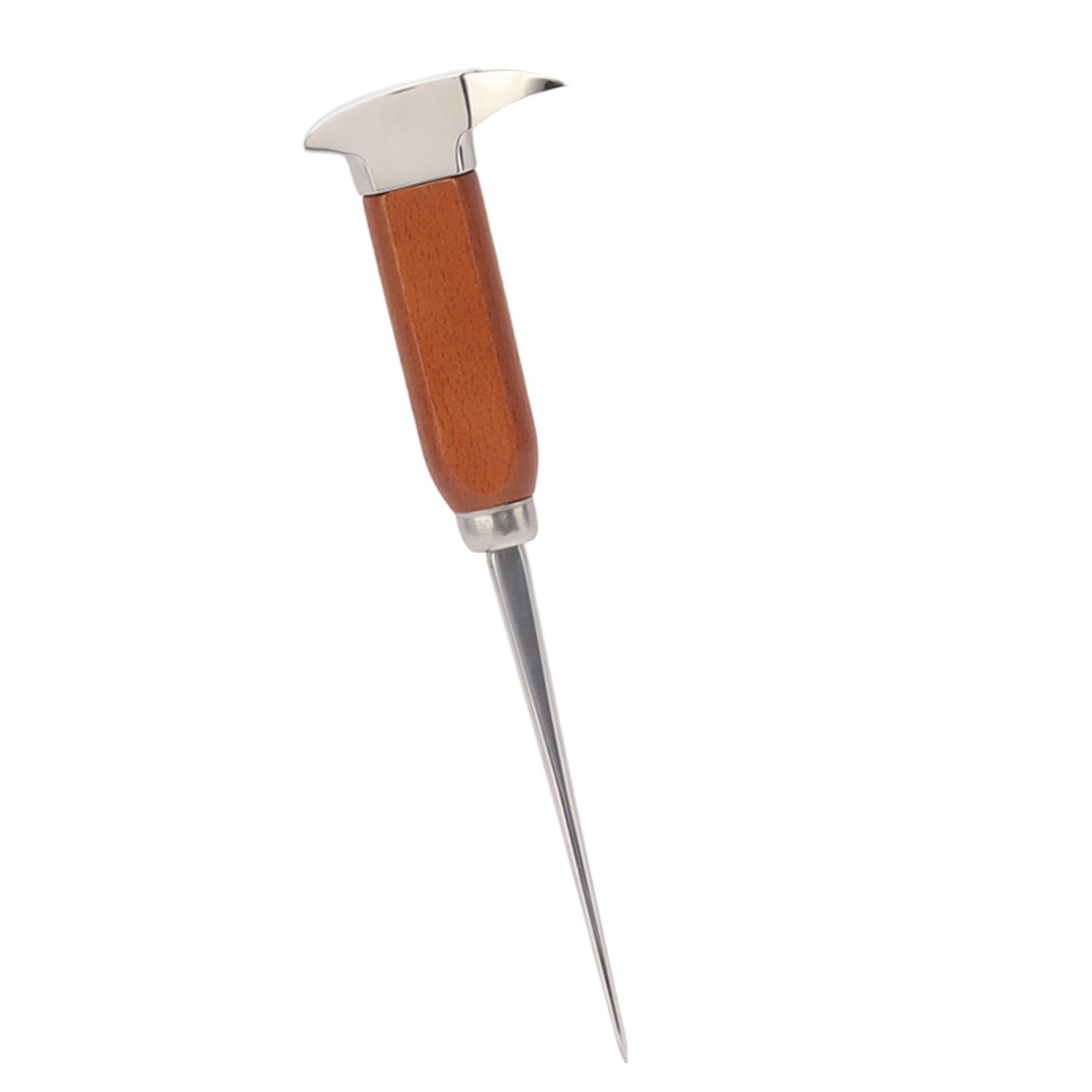 

Ice Pick with Wood Handle Stainless Steel Ice Chipper Ice Crusher Tool for Bars Bartender