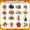 32 Pcs Vintage Thanksgiving Cutouts Fall Harvest Cutouts Cornucopia Decorative Sets Retro Give Thanks Accents Pumpk Leaves Turkey Decor for Office