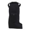 Boot Bag with Handle Oxford Cloth and Leather Black Waterproof Portable Boots Storage Bag for
