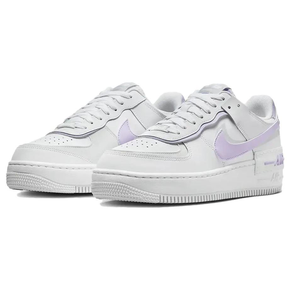 Nike Air Force 1 Shadow Beyaz Leylak Çiçeği Kadın Spor Ayakkabıları Photon-Dust FN6335-102