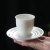 Hat Cup Mutton Jade Porcelain Tea Cup Sketch Tea Cup Master Cup Ceramic Kung Fu Tea Set White Porcelain Water Drop Gratitude Cup