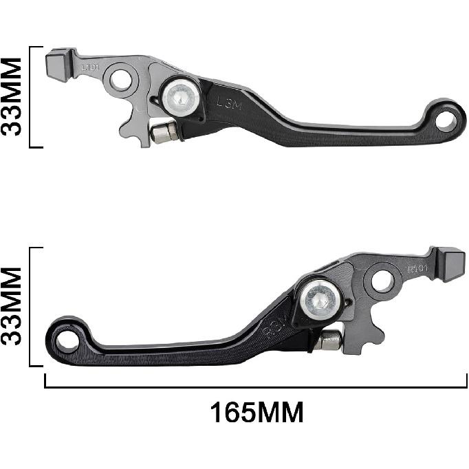 Electric Dirt Bike Brake Clutch Lever Foldable CNC Pivot Folding for Tuttio Tutti Tutto Soleil 01 Ebike Blcak