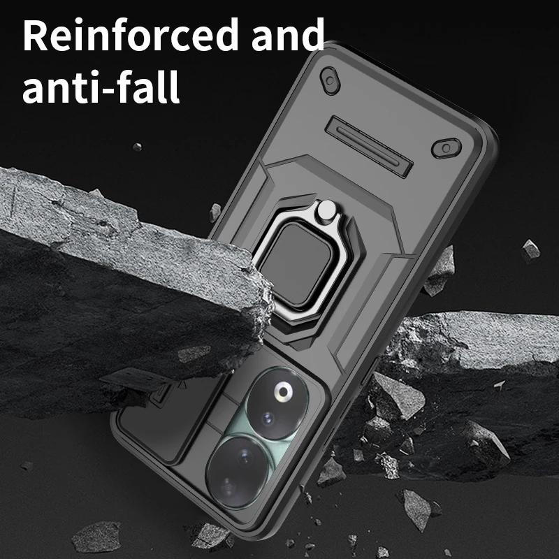 Custodia Honar Honer 90 5G Scorrevole Protezione Lente Fotocamera Anello Supporto Custodia per Telefono Per Honor 90 5G Honor90 REA-NX9 6.7" Cover Posteriore Armor