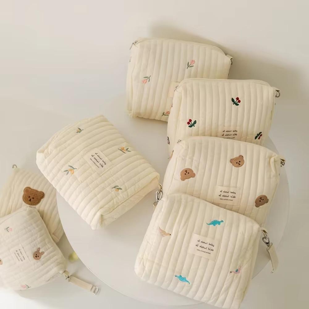 Zipper Stroller Hanging Bag Cute Print Mommy Bag Ins Makeup Bags  Baby