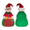 Cute Wall Mounted Felt Christmas Tree Advent Calendar with Easy Setup