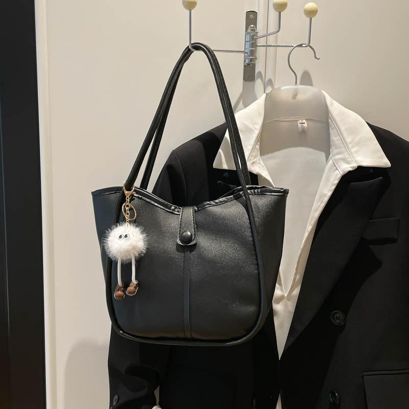 2026 Spring New Vintage Solid Color Large Capacity Tote Hobo Shoulder Top Handle Bag Women Fashi Casual Commuter Handbag