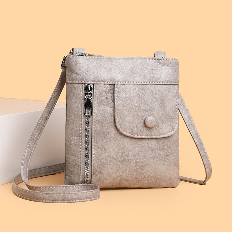 Fashionable Women's Small Shoulder Bag, PU Leather Phone Bag, Retro Crossbody Bag Suitable for Daily Use, Shopping, Commuting