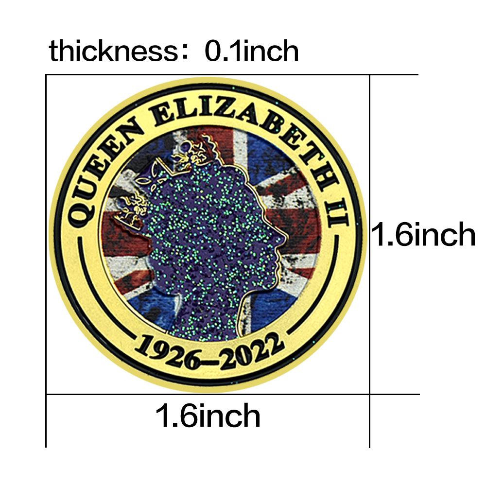 Reine d'Australie, Pièces de la Reine Elizabeth II, 1926-2022, Emblème de l'Angleterre, Médaille Métallique