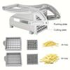 Manual Cutter French Fries Slicer Stainless Steel Potato Chips Maker Meat Chopper Dicer Cutting Machine Cooking Tool For Kitchen