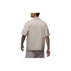 Jordan Essentials Embroidered Logo Retro Casual Single-Breasted Soft Collar Short Sleeve Shirt Men Tops Khaki FN4626-203