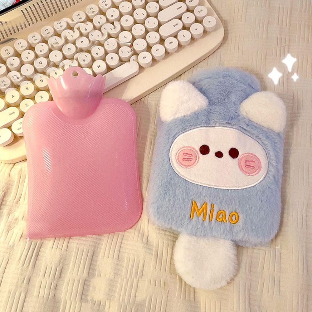 Cute Plush Hot Water Bag Cartoon Hand Warmer Warmth Hot Water Bottle  Girls